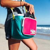 Igloo 90s Retro Collection Square Lunch Box Cooler with Front Pocket and Adjustable Strap, Insulated Leakproof Lunch Cooler Bag, Reusable Lunch Tote