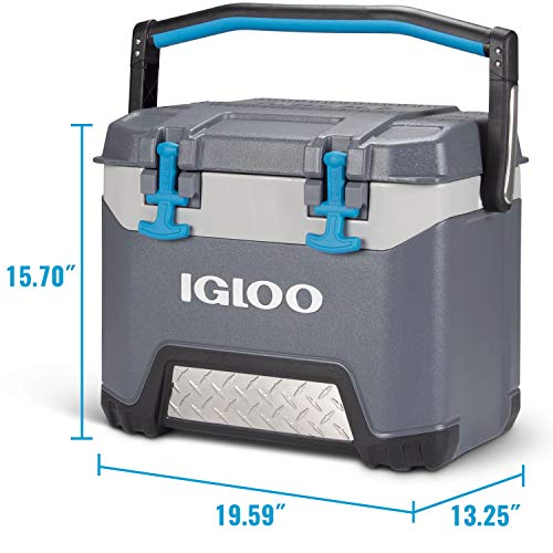 Igloo BMX 25 Quart Carbonite Gray and Blue