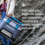 Igloo BMX 25 Quart Carbonite Gray and Blue