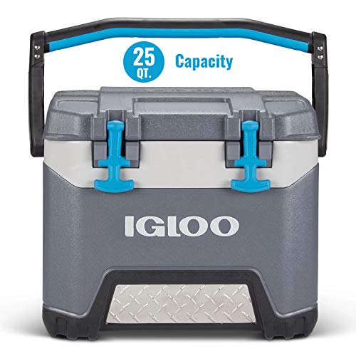 Igloo BMX 25 Quart Carbonite Gray and Blue | Backpacks4Less