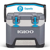 Igloo BMX 25 Quart Carbonite Gray and Blue | Backpacks4Less