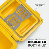 Igloo Gripper CoolBox 10 Qt Lunch Box Cooler | Insulated Hard Cooler | Industrial Yellow