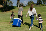 Igloo Ice Cube 60 Quart Roller Cooler, Ocean Blue