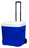 Igloo Ice Cube 60 Quart Roller Cooler, Ocean Blue