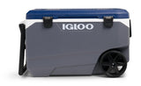 Igloo Maxcold 90 QT Cooler, Insulated Cooler Chest with Soft Ride Wheels, Leak - Proof Outdoor Hard Cooler, 5 - Day Ice Retention, 134 Can Capacity