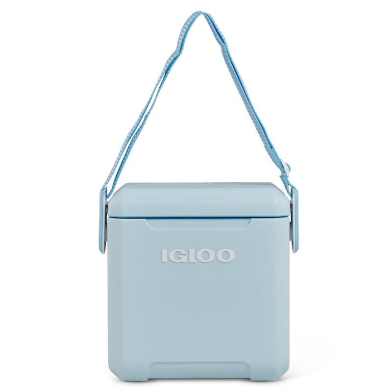 Igloo Powder Blue 11 Qt Tag - Along Too Strapped Picnic Style Cooler