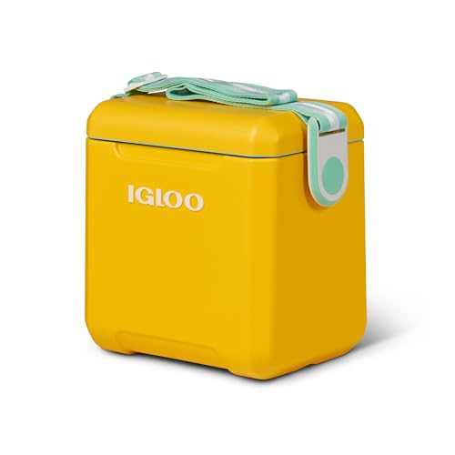Igloo Yellow 11 Qt Tag Along Too Strapped Picnic Style Cooler | Backpacks4Less