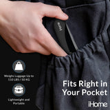 iHome Digital Luggage Scale - 110lbs Portable Suitcase Scale with LCD Display - Luggage Weight Scale (220LSGL2BL)