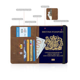 ILIYAH - Passport Cover - Passport Holder Travel Wallet - RFID Blocking Passport Case Travel Accessories Card Holder Wallet Unisex Travel Gifts (Brown)