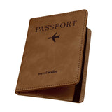 ILIYAH-Passport Cover-Passport Holder Travel Wallet-RFID Blocking Passport Case Travel Accessories Card Holder Wallet Unisex Travel Gifts (Brown)