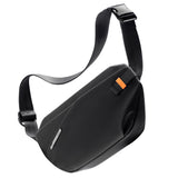 Inateck Sling Bag X-Lite, 4L Light Spacious Crossbody Shoulder Chest Bag with Quick-adjust Strap, Water-resistant Waist Fanny Pack for Men, Women, Travel, Cycling, Hiking, Work, Sports, Black