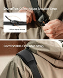 Inateck Sling Bag X - Modo, 135° Opening Design Tech Pouch, Water - resistant Protective Storage Crossbody Bag for Men Women, Compatible with iPad Mini, Switch, Hard Drives, Headphones, Black