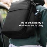 Incase A.R.C. Daypack 24L – Travel Backpack and Laptop Bag for School - Fits up to 16 inch Laptop - 4 Zippered Compartments, 2 Water Bottle Pockets - Commuter and College Backpack - Black