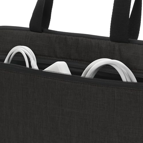 Incase Carry Zip Brief for 13 inch Laptops – Sleek, Lightweight Protective Bag with Dual-Weave Polyester, Webbing Carry Handles – Stylish and Durable Laptop Sleeve/Case for Work & Travel - Black