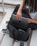 Incase Crosstown Tote - Work, Gym and Travel Bag with Laptop Sleeve, Zipper Close, Multiple Storage Compartments, Two Water Bottle Pockets, Travel Pass-Through (Black)