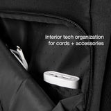 Incase Facet 25L Durable Travel Backpack + Laptop Bag with Computer Sleeve with Quick Release Strap - Carry On Backpack (Black, 25L)