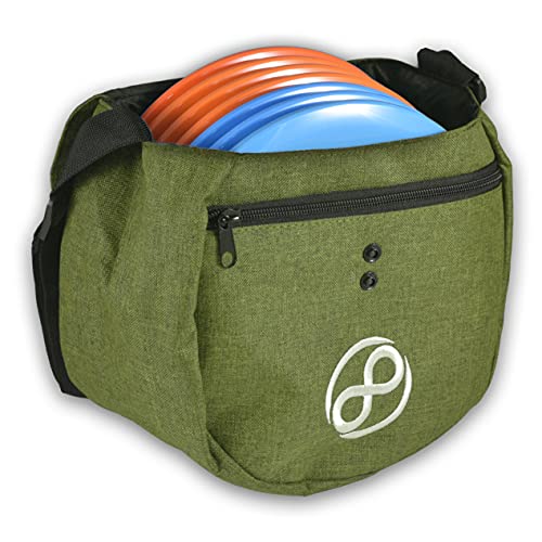 Infinite Discs Easy Bag - Disc Golf Starter Bag, Storage for 10 Discs (Green) | Backpacks4Less
