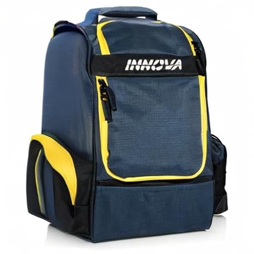 Innova Disc Golf Innova Adventure Pack Backpack 2023 – Holds 25 Discs – Includes Innova Mini, Disc Golf Bag (Blue)