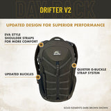 Insights Hunting by frogg toggs The V2 Drifter Backpack, Lightweight Camouflaged Day Pack holds Decoy, two H20 Bottles, Solid Elements Forest Green