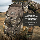 Insights Hunting by frogg toggs The V2 Drifter Backpack, Lightweight Camouflaged Day Pack holds Decoy, two H20 Bottles, Solid Elements Forest Green
