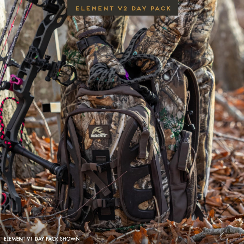 Insights Hunting by frogg toggs - The V2 Element, Heavy Duty 1,831 Cubic Inch Hiking Fishing Camping Hunting Backpack, Realtree APX