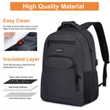 Insulated Lunch Backpack for Men & Women, Water Resistant Cooler Bag with Easy to Clean Design, Large Travel Business Backpack Fits 17 Inch Laptop, Work Backpack Gift