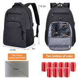 Insulated Lunch Backpack for Men & Women, Water Resistant Cooler Bag with Easy to Clean Design, Large Travel Business Backpack Fits 17 Inch Laptop, Work Backpack Gift