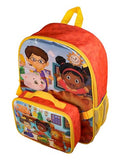 INTIMO Daniel Tiger's Neighborhood Backpack 16" Time For Class 5 Piece Set With Detachable Lunch Tote