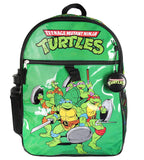 INTIMO Nickelodeon Teenage Mutant Ninja Turtles Team Leonardo Raphael Donatello Michelangelo 5 PC Backpack Lunch box Water Bottle 16"