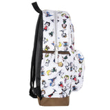 INTIMO Peanuts Snoopy Charlie Brown Sally Linus Cute School Travel Backpack With Faux Leather Bottom 16"