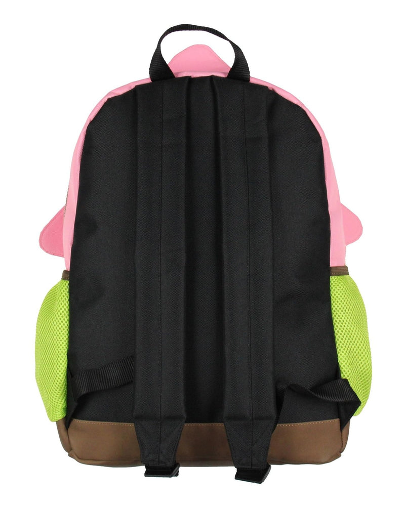 INTIMO SpongeBob SquarePants Patrick Star School Travel Backpack With Faux Leather Bottom 16"