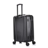 InUSA ALLY Travel Suitcase with Spinner Wheels | Lightweight Ergonomic Handles and TSA Lock Spacious Traveling Suitcases | (20/24) 2 Piece Hardside Luggage Set | Black