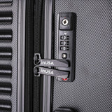 InUSA ALLY Travel Suitcase with Spinner Wheels | Lightweight Ergonomic Luggage Handles and TSA Lock Spacious Traveling Suitcases | 28 Inch Hardside Large Luggage | Black