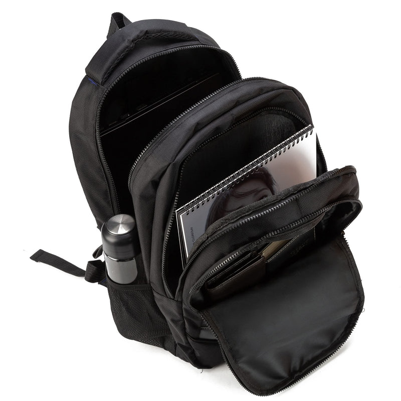 InUSA APACHE Executive Backpack for 15.6 - inch Laptop | Multi - Compartment, Spacious Storage, Waterproof Outer Bag Shell, Easy Carrying with Reinforced Straps | Black