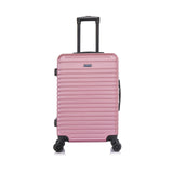 InUSA DEEP Luggage with GEL Handle | Spacious Traveling Suitcases, Travel Suitcase with Dual Spinner Wheels and Studs | 24 Inch Medium Hardside Luggage | Rose Gold