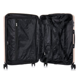 InUSA ELYSIAN Luggage with Spinner Wheels | Durable Lightweight Hardside Suitcase Travel bag with Handle and Trolley 28 - Inch Large Checked luggage | Champagne