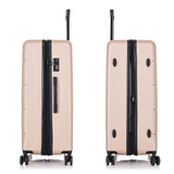 InUSA ELYSIAN Luggage with Spinner Wheels | Durable Lightweight Hardside Suitcase Travel bag with Handle and Trolley 28 - Inch Large Checked luggage | Champagne