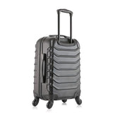 InUSA ENDURANCE Luggage with Spinner Wheels | Durable Lightweight Hardshell Suitcase, Spacious Travel Bag with Handle and Trolley | 20-Inch Carry On Small Luggage | Black
