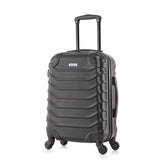 InUSA ENDURANCE Luggage with Spinner Wheels | Durable Lightweight Hardshell Suitcase, Spacious Travel Bag with Handle and Trolley | 20-Inch Carry On Small Luggage | Black