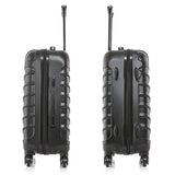 InUSA ENDURANCE Luggage with Spinner Wheels | Durable Lightweight Hardshell Suitcase, Spacious Travel Bag with Handle and Trolley | 20-Inch Carry On Small Luggage | Black