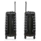 InUSA ENDURANCE Luggage with Spinner Wheels | Durable Lightweight Hardside Suitcase, Spacious Travel Bag with Handle and Trolley | 24 - Inch Medium Checked Luggage | Black