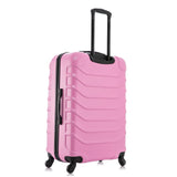 InUSA ENDURANCE Luggage with Spinner Wheels | Durable Lightweight Hardside Suitcase, Spacious Travel Bag with Handle and Trolley | 28 - Inch Large Checked Luggage | Pink