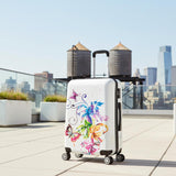 InUSA Fusion Print Luggage with Spinner Wheels | Durable Lightweight Hardside Suitcase | Travel Bag with Handle and Trolley | 24 - Inch Medium Checked luggage
