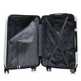 InUSA Fusion Print Luggage with Spinner Wheels | Durable Lightweight Hardside Suitcase | Travel Bag with Handle and Trolley | 24 - Inch Medium Checked luggage