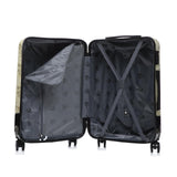 InUSA Paris Print Luggage with Spinner Wheels | Durable Lightweight Hardside Suitcase | Travel Bag with Handle and Trolley | 20 Inch Carry - On Spinner Luggage