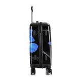 InUSA Prints PC/ABS Plastic Carry - On Luggage, Black Butterfly (IUAPC00S - BBU)