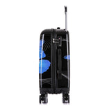 InUSA Prints PC/ABS Plastic Carry - On Luggage, Black Butterfly (IUAPC00S - BBU)