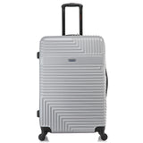 InUSA RESILIENCE Luggage with Spinner Wheels | Durable Lightweight Hardside Suitcase, Traveling Suitcases, Travel Bag with Handle and Trolley | 28 - Inch Large Checked Luggage | Silver