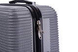 InUSA ROYAL Hardside Luggage with Ergonomic Handles | Spacious Travel Suitcase with Four Spinner Wheels and Studs | 20 Inch Hardside Carry - On Spinner Luggage | Silver