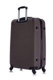 InUSA ROYAL Hardside Spinner Luggage with Ergonomic Handles | Spacious Travel Suitcase with Four Spinner Wheels and Studs | 28 Inch Large Hardside Spinner Luggage | Brown